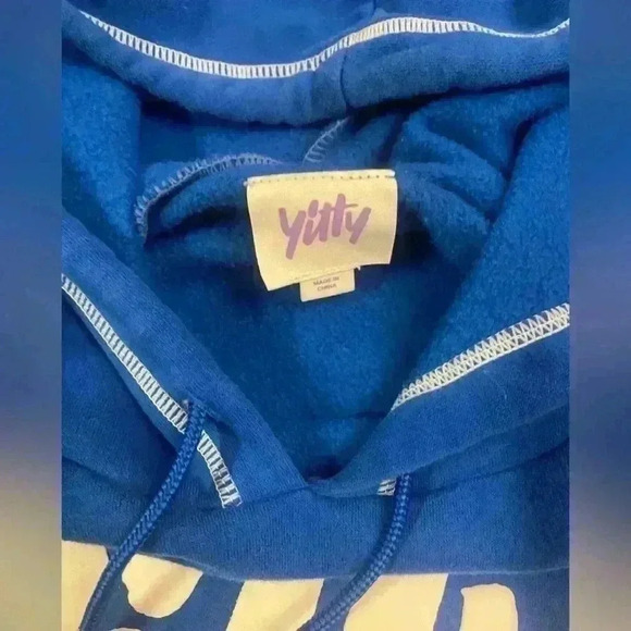 Yitty x Fabletics Major Label EP Hoodie Womens in Cobalt Blue Size Large - Picture 9 of 9